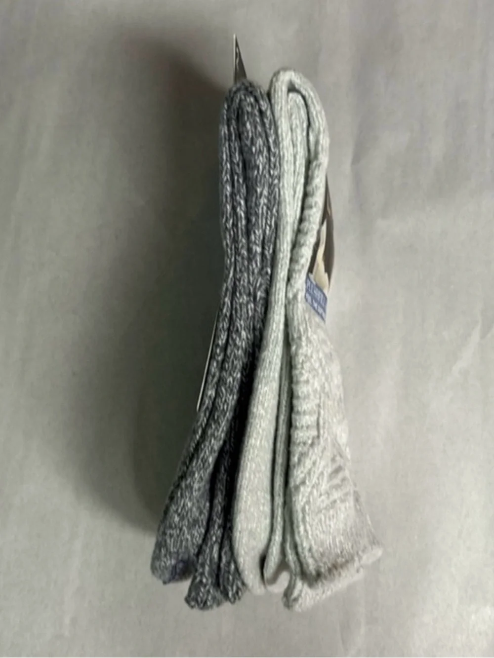 New Cuddl Duds Socks Women’s 2 Pack Gray Soft Leg Layering Crew Socks Casual